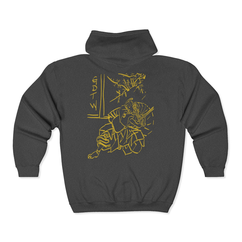 GDTW Men's Gold Samurai StormZip Performance Hoodie