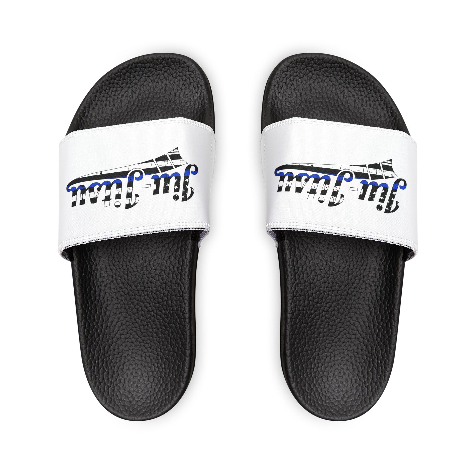 Blue Line StormStride Slides – Removable Strap Edition