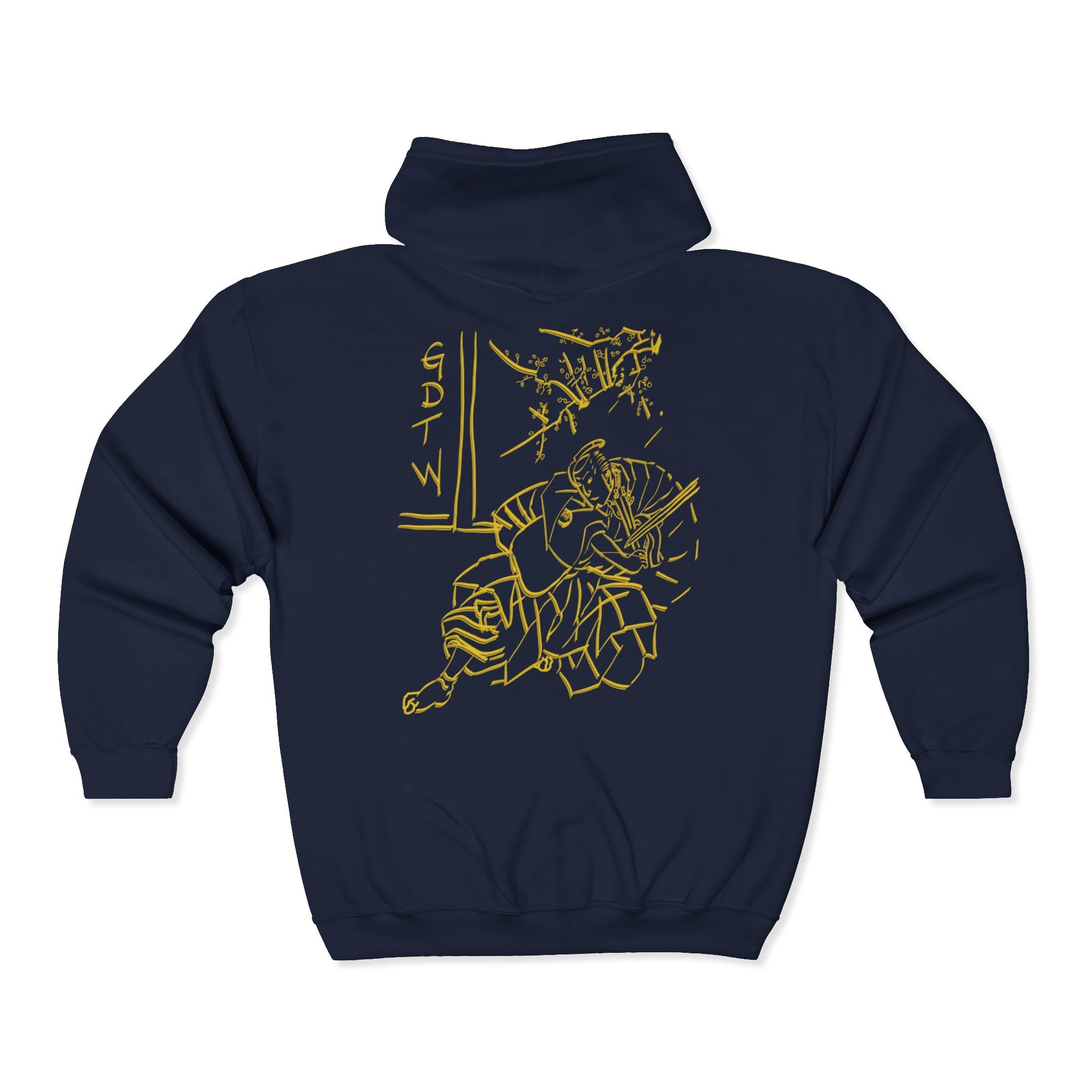 GDTW Women's Gold Samurai StormZip Performance Hoodie