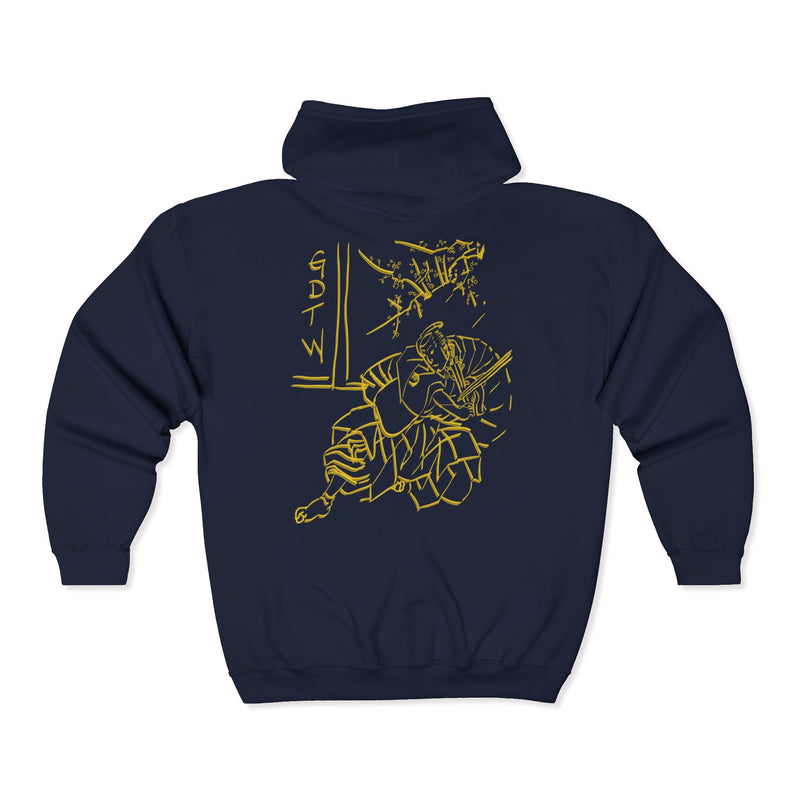 GDTW Women's Gold Samurai StormZip Performance Hoodie