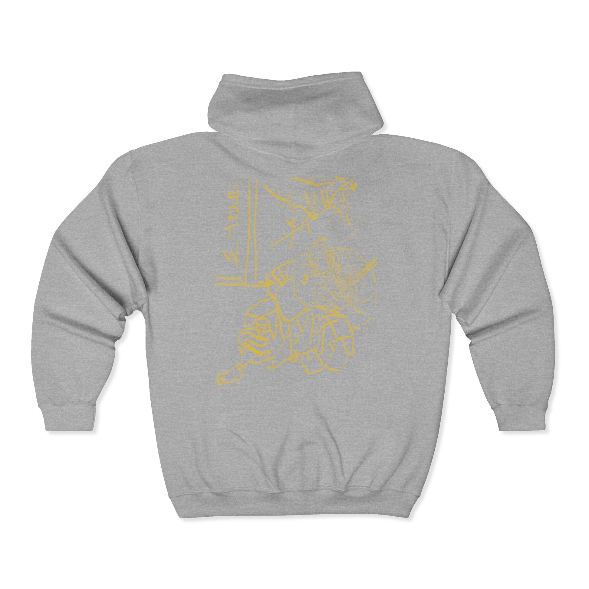 GDTW Women's Gold Samurai StormZip Performance Hoodie