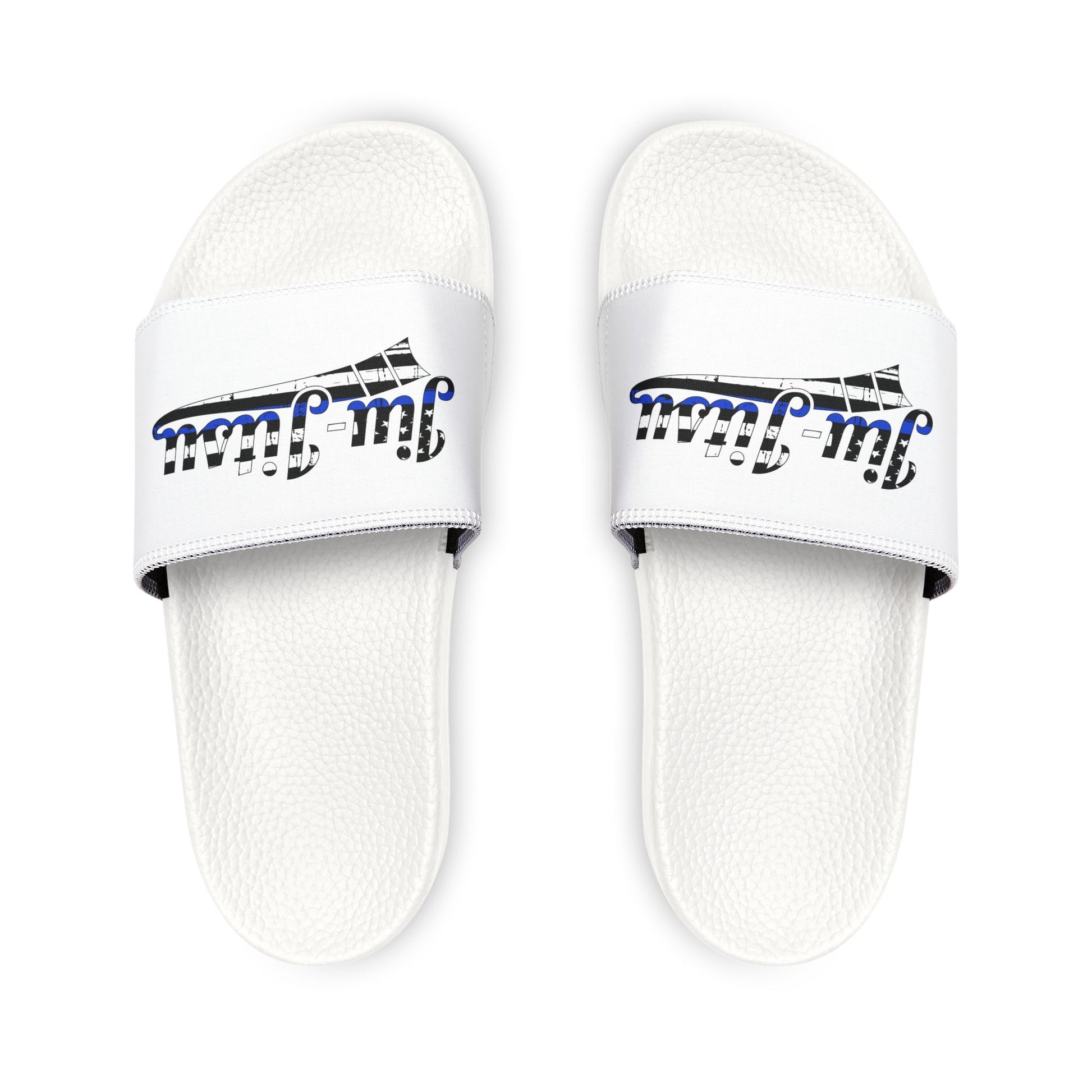 Blue Line StormStride Slides – Removable Strap Edition