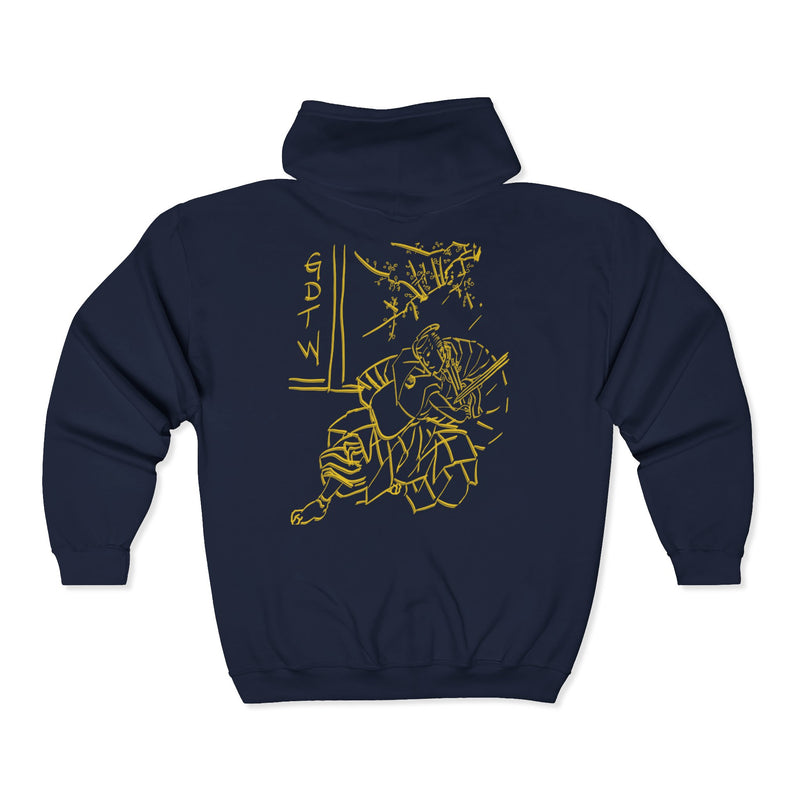 GDTW Men's Gold Samurai StormZip Performance Hoodie