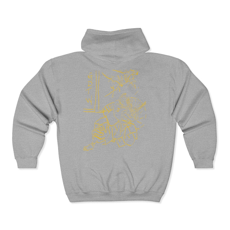 GDTW Men's Gold Samurai StormZip Performance Hoodie