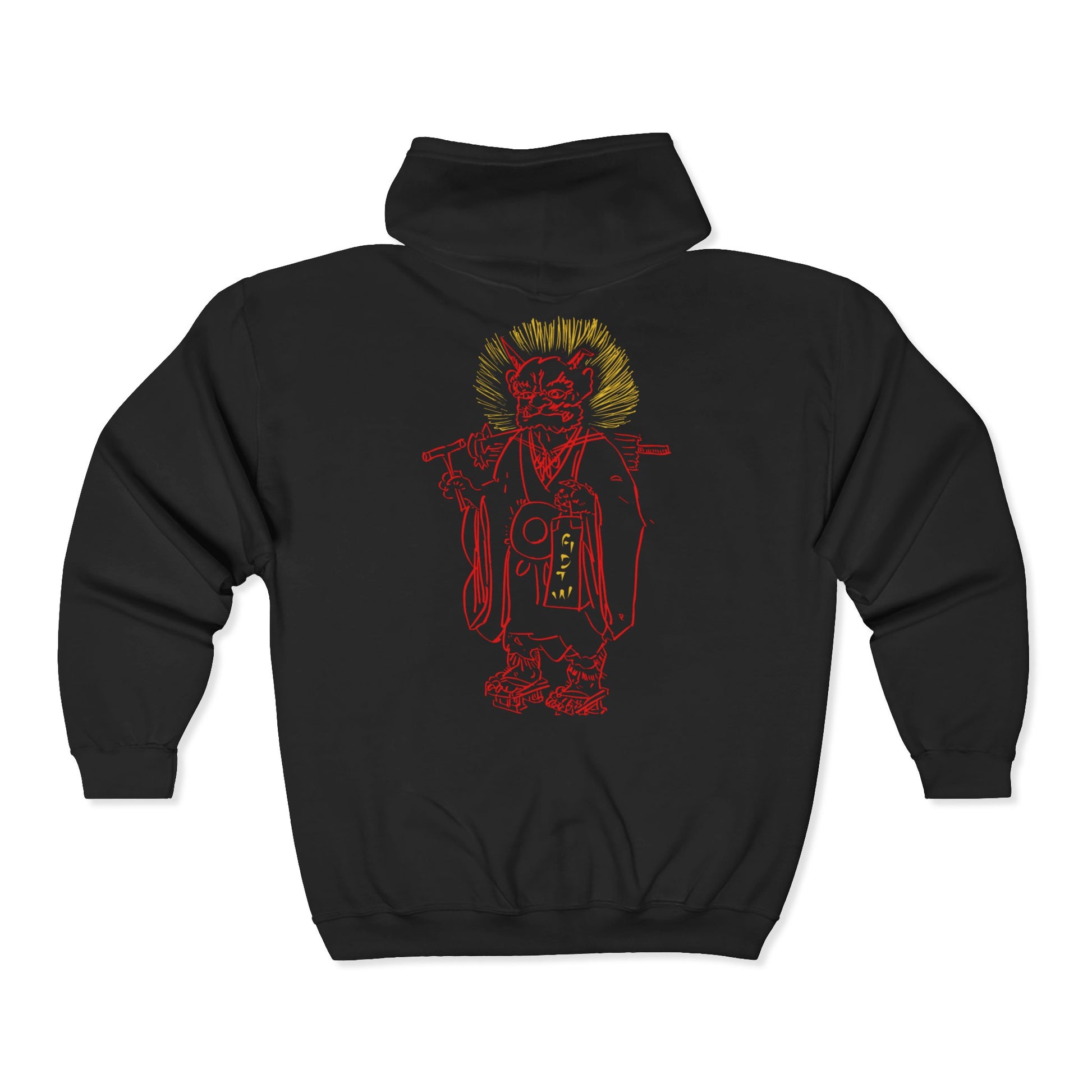 GDTW Men's Japanese Oni  StormZip Performance Hoodie