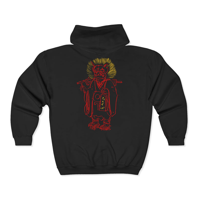 GDTW Men's Japanese Oni  StormZip Performance Hoodie