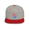 Heather Grey/Red