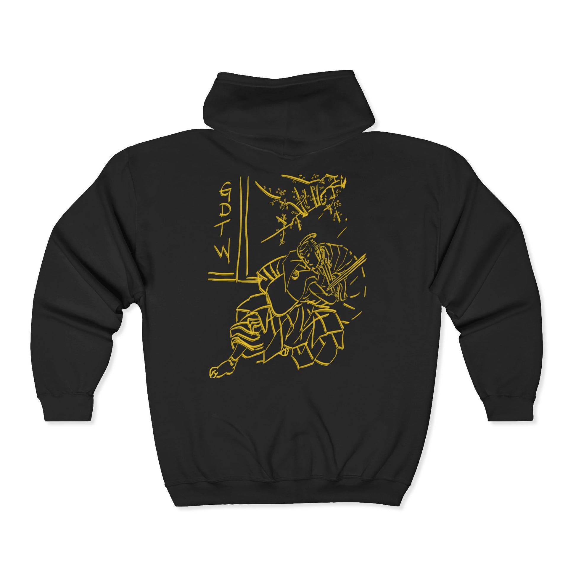 GDTW Men's Gold Samurai StormZip Performance Hoodie