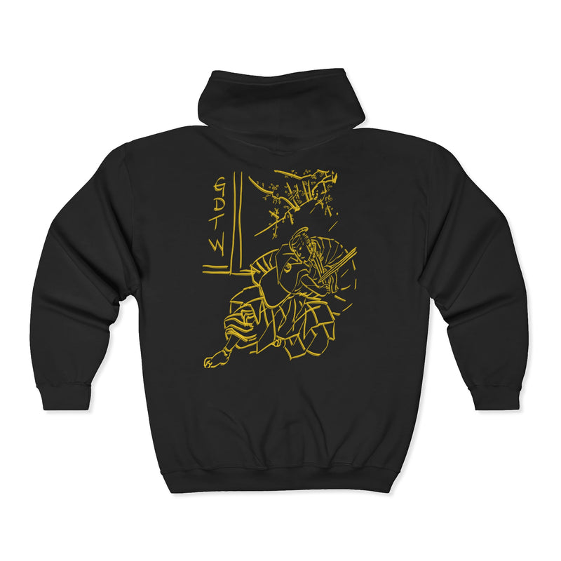 GDTW Men's Gold Samurai StormZip Performance Hoodie