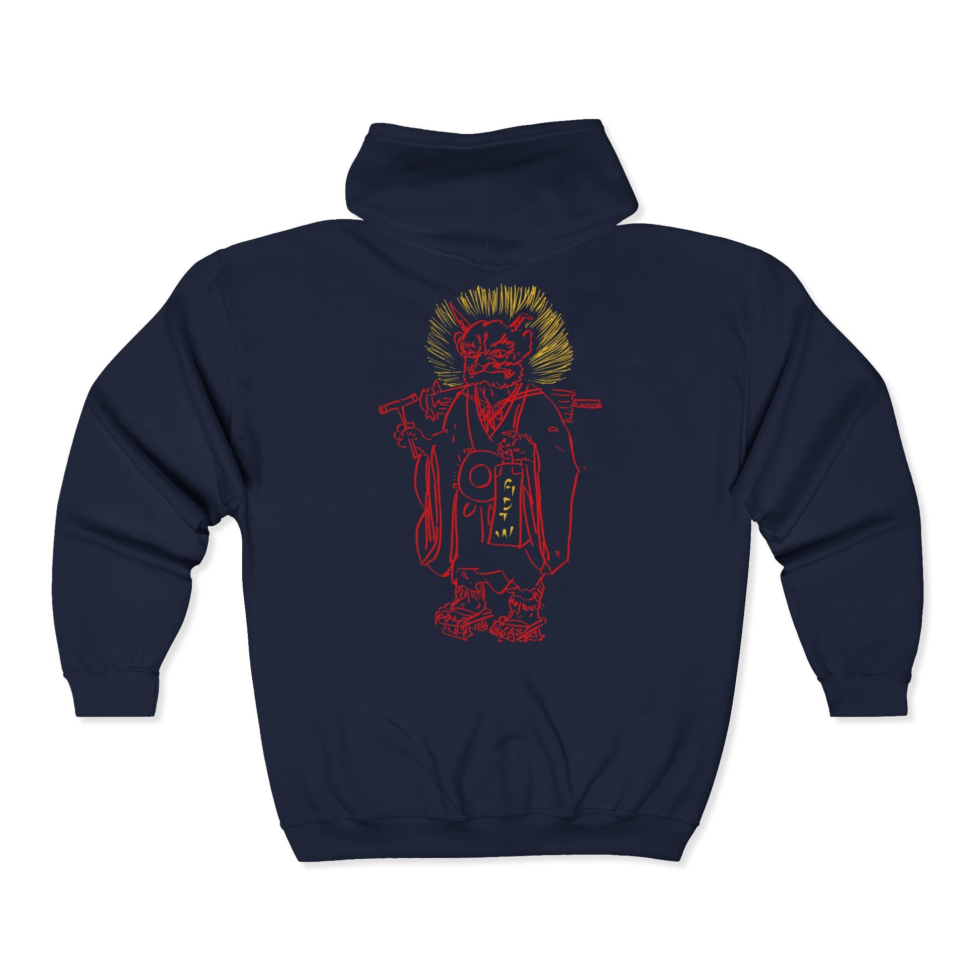 GDTW Men's Japanese Oni  StormZip Performance Hoodie